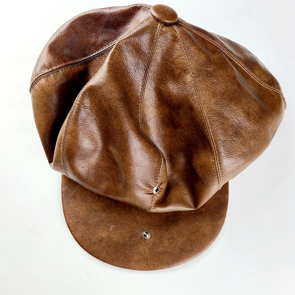 Vintage Accessories Vintage Leather Hat Poshmark